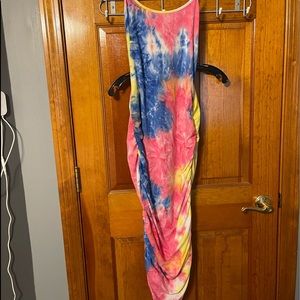 Nwt fashion nova cinched side maxi dress